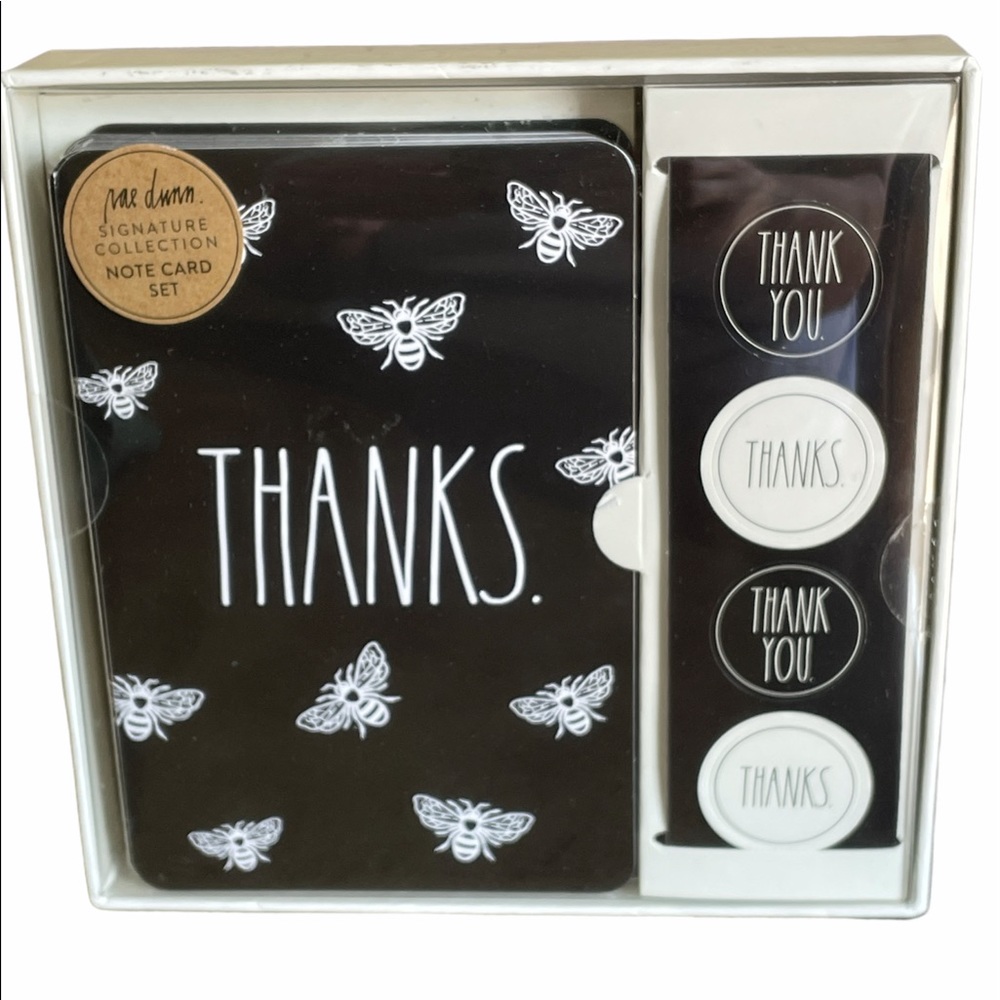 NEW Rae Dunn THANKS. Note Card Set